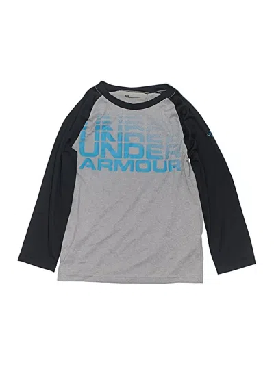 Pre-owned Under Armour Kids' 3/4 Sleeve T-shirt In Gray