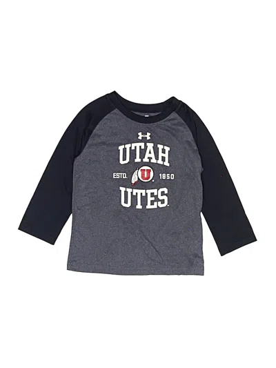Pre-owned Under Armour Kids' 3/4 Sleeve T-shirt In Gray