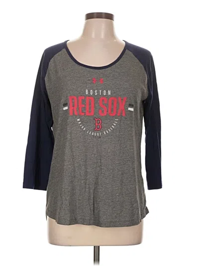 Pre-owned Under Armour 3/4 Sleeve T-shirt In Gray
