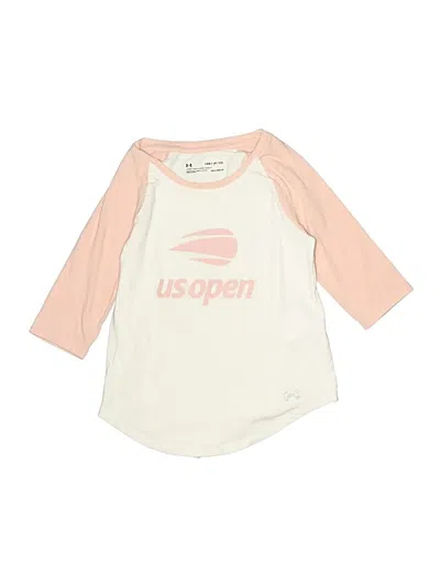 Pre-owned Under Armour Kids' 3/4 Sleeve T-shirt In Pink