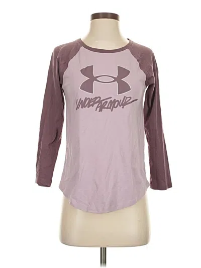 Pre-owned Under Armour 3/4 Sleeve T-shirt In Purple