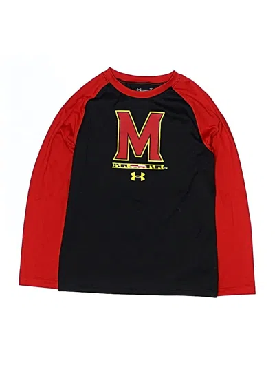 Pre-owned Under Armour Kids' 3/4 Sleeve T-shirt In Red