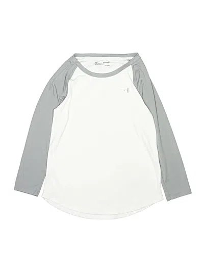 Pre-owned Under Armour Kids' 3/4 Sleeve T-shirt In Silver