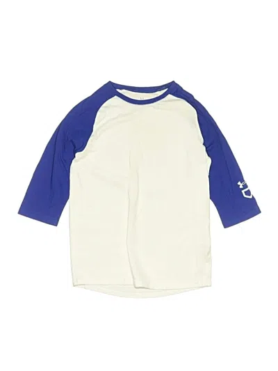 Pre-owned Under Armour Kids' 3/4 Sleeve T-shirt In White