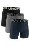 Under Armour 3-pack Performance Tech Boxer Briefs In Multi