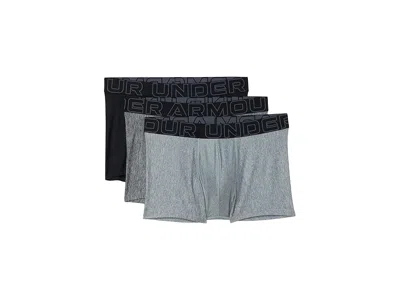 Under Armour 3-pack Performance Tech Solid 3 Boxer Briefs In Gray