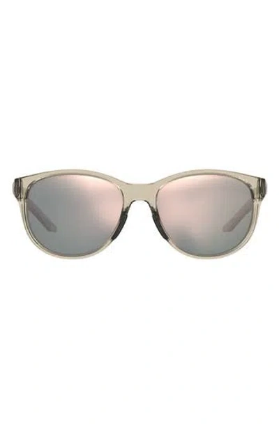 Under Armour 57mm Mirrored Round Sunglasses In Green