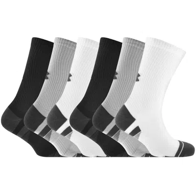 Under Armour 6 Pack Tech Crew Socks In Multi