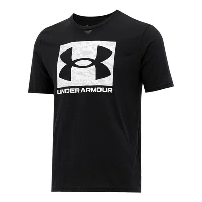 Under Armour Abc Camo Boxed Logo Short Sleeve T-shirt 'black White'