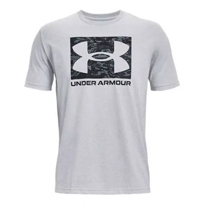 Under Armour Abc Camo Boxed Logo Short Sleeve T-shirt 'light Grey' In Gray