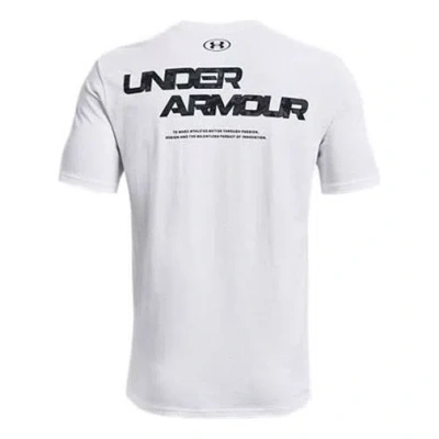 Under Armour Abc Camo Fill Wordmark T-shirt 'white Black'