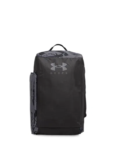 Under Armour Abstract-print Logo-print Backpack In Black