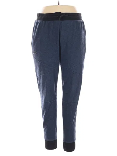 Pre-owned Under Armour Active Pants In Blue