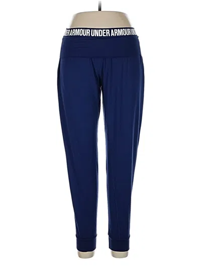 Pre-owned Under Armour Active Pants In Blue