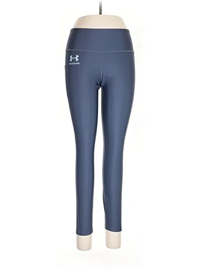 Pre-owned Under Armour Active Pants In Blue