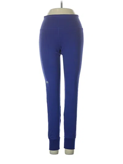 Pre-owned Under Armour Active Pants In Blue