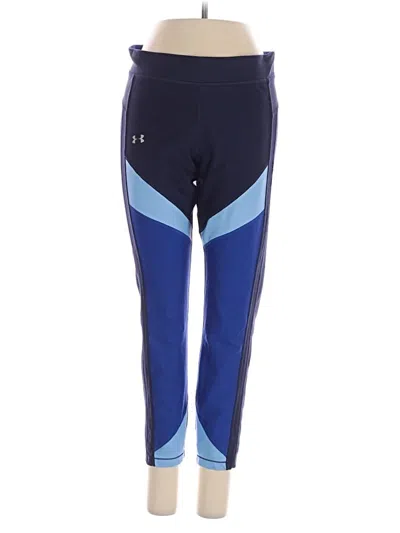Pre-owned Under Armour Active Pants In Blue