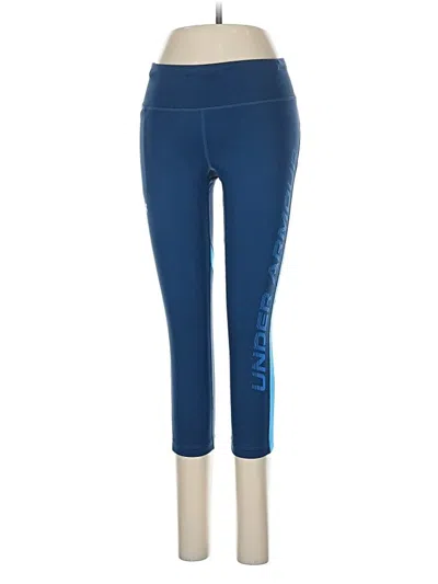 Pre-owned Under Armour Active Pants In Blue