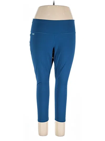 Pre-owned Under Armour Active Pants In Blue