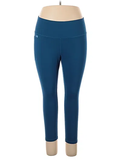 Pre-owned Under Armour Active Pants In Blue