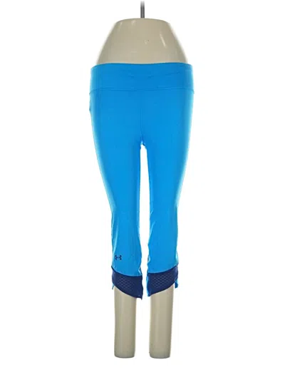Pre-owned Under Armour Active Pants In Blue