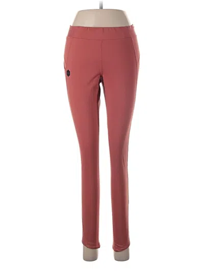 Pre-owned Under Armour Active Pants In Burgundy