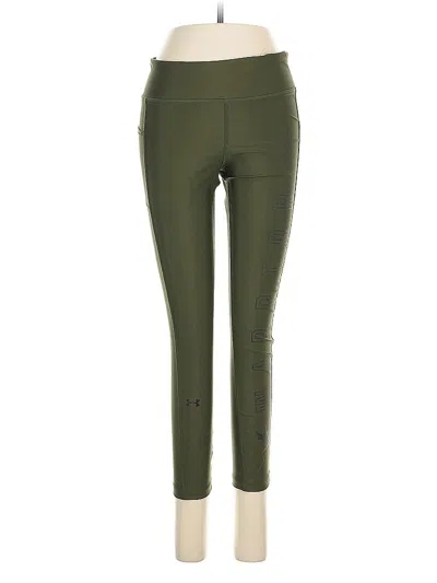 Pre-owned Under Armour Active Pants In Green