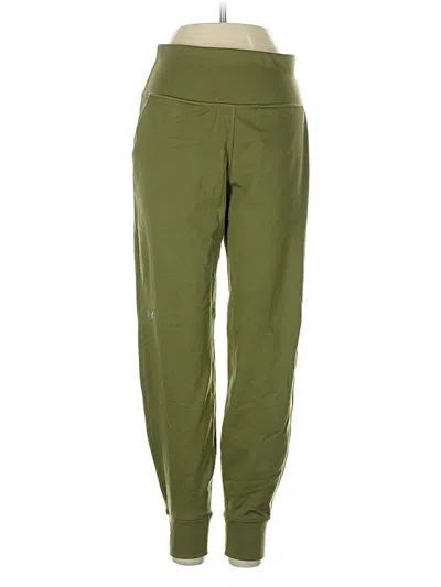 Pre-owned Under Armour Active Pants In Green