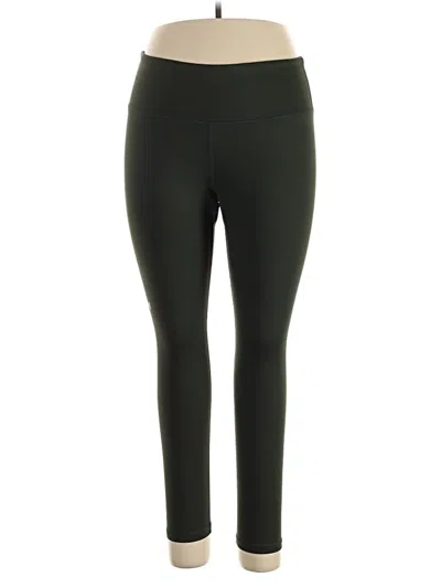 Pre-owned Under Armour Active Pants In Green