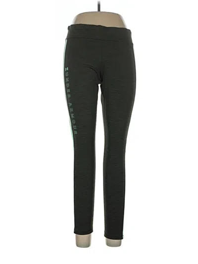 Pre-owned Under Armour Active Pants In Green