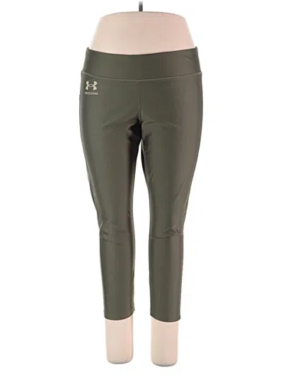 Pre-owned Under Armour Active Pants In Green