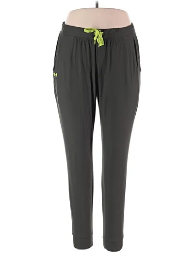 Pre-owned Under Armour Active Pants In Green