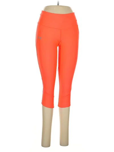 Pre-owned Under Armour Active Pants In Orange