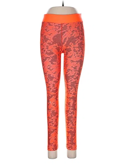 Pre-owned Under Armour Active Pants In Orange