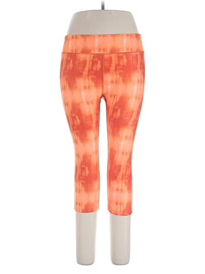 Pre-owned Under Armour Active Pants In Orange