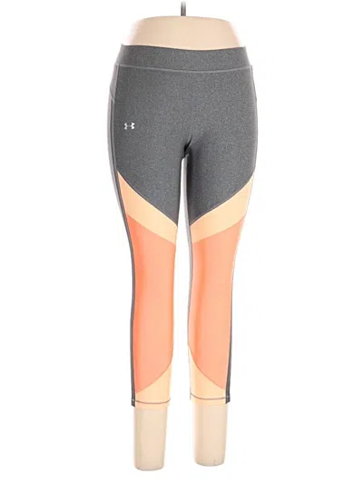 Pre-owned Under Armour Active Pants In Orange