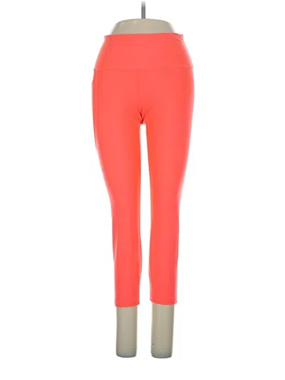 Pre-owned Under Armour Active Pants In Orange