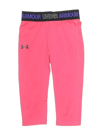 Pre-owned Under Armour Kids' Active Pants In Pink