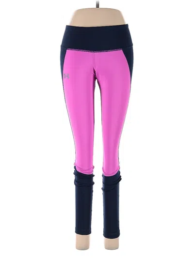 Pre-owned Under Armour Active Pants In Pink