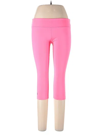 Pre-owned Under Armour Active Pants In Pink