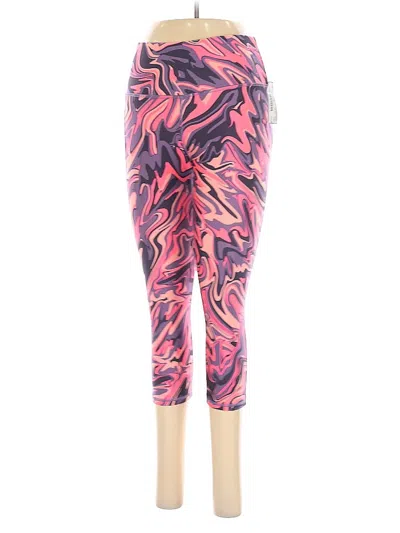 Pre-owned Under Armour Active Pants In Pink