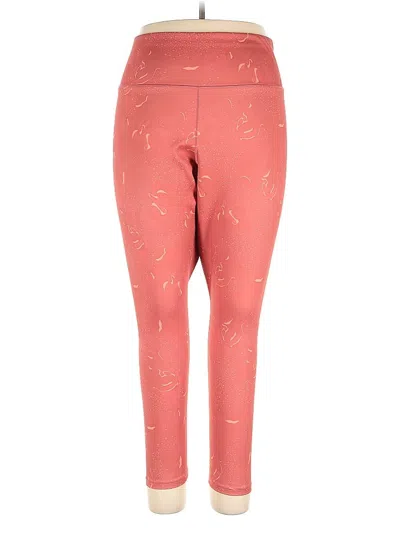 Pre-owned Under Armour Active Pants In Pink