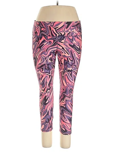 Pre-owned Under Armour Active Pants In Pink