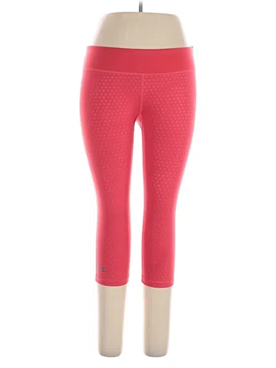 Pre-owned Under Armour Active Pants In Pink