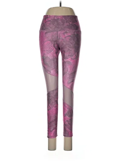 Pre-owned Under Armour Active Pants In Pink
