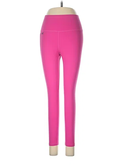 Pre-owned Under Armour Active Pants In Pink
