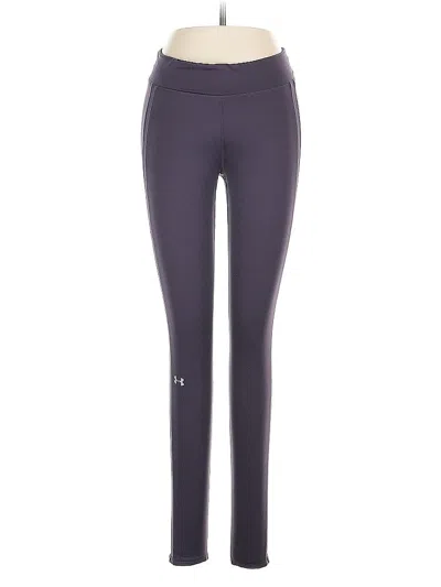 Pre-owned Under Armour Active Pants In Purple