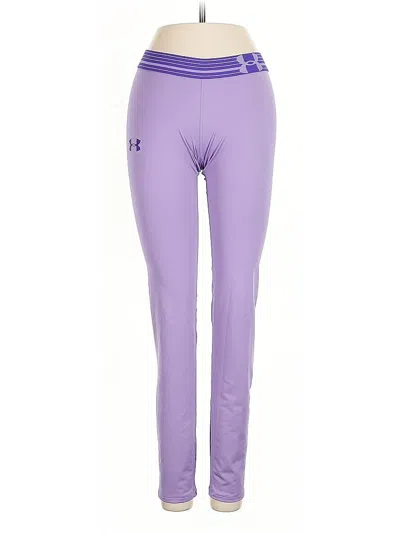 Pre-owned Under Armour Active Pants In Purple