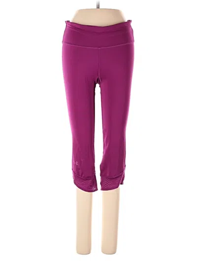Pre-owned Under Armour Active Pants In Purple