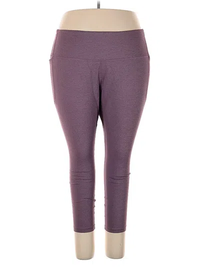 Pre-owned Under Armour Active Pants In Purple